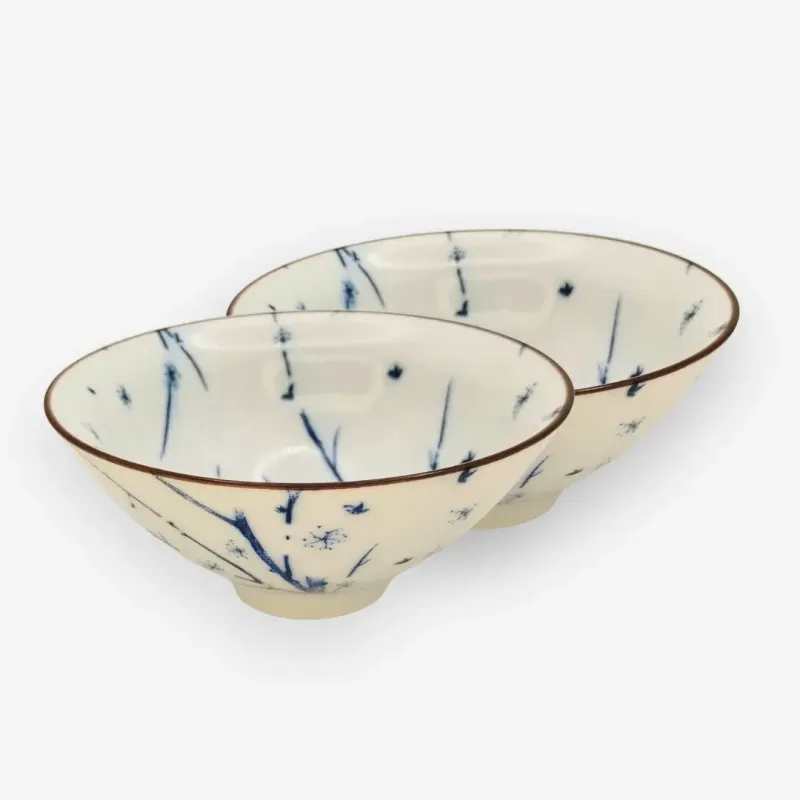 Set de cuencos de porcelana con ramas de 50 mls.-Varios-Kiyama Tea