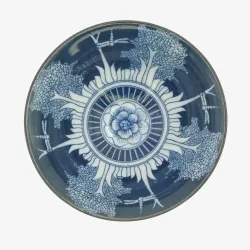 Set de cuencos de porcelana con flor de 50 mls.