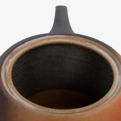 Kyusu 'Okama' Tokoname 380 ml.
Tetera Japonesa torneada o moldeada a mano.