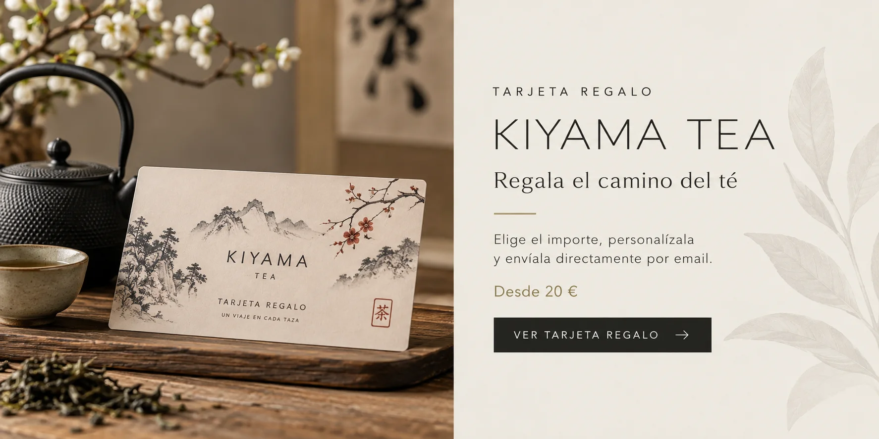 Tarjeta Regalo Kiyama Tea